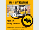 Fork Lift hiring Hanwella, kaduwela